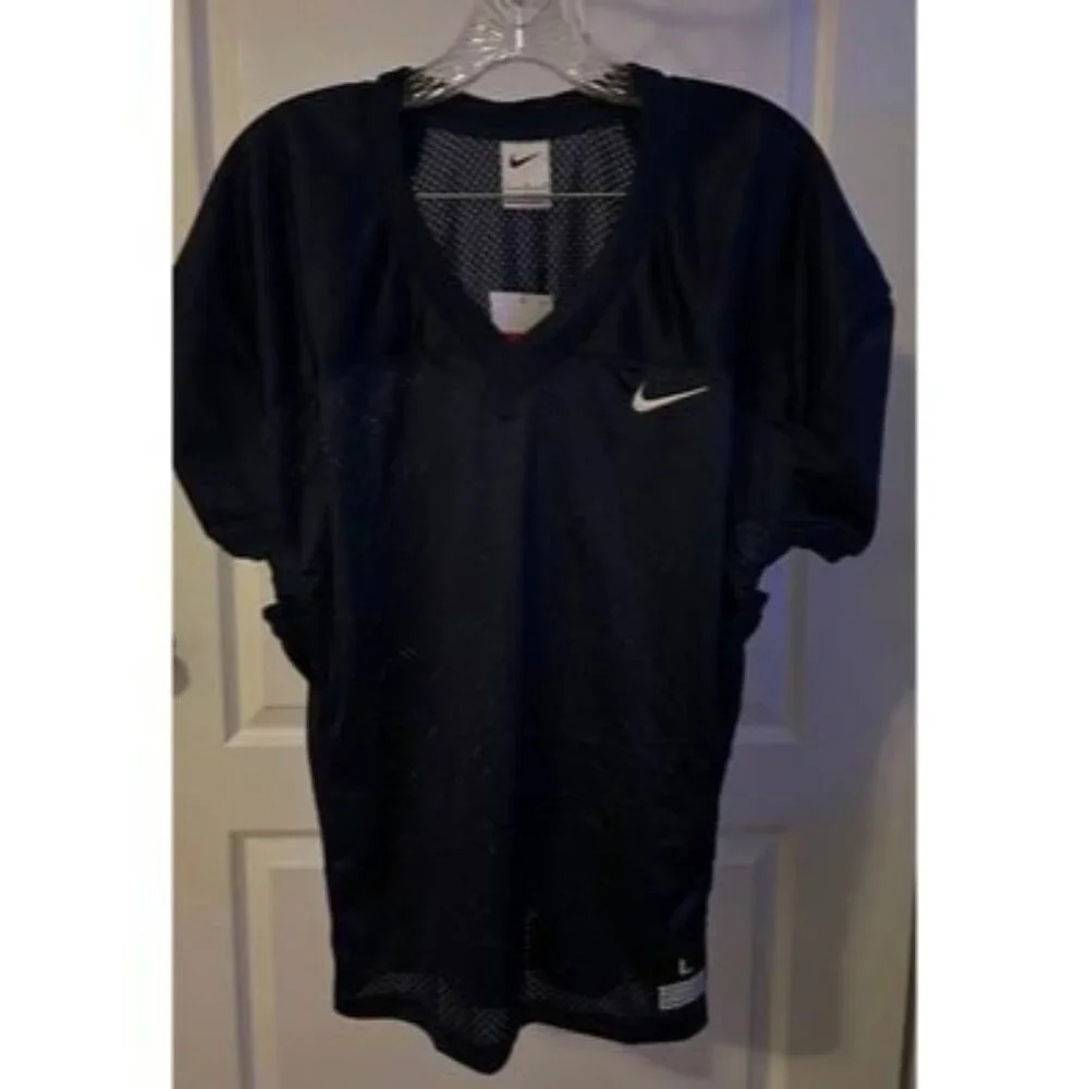 new mens nike football practice jersey sz latge (navy‎ blue)​